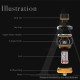 [Ships from Bonded Warehouse] Authentic Uwell Crown 5 Sub Ohm Tank Clearomizer Atomizer - Gun Metal, 5ml, 29mm, Standard Version