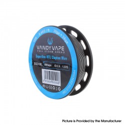 [Ships from Bonded Warehouse] Authentic Vandy Vape Superfine MTL Clapton Wire - SS316L, 30GA + 38GA, 10ft