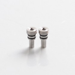 Authentic Ambition Mods and The Gentlemen Club Bishop MTL RTA Replacement Air Intake Pins - Silver, 316SS, 0.9mm (2 PCS)