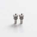 Authentic Ambition Mods and The Vaping Gentlemen Club Bishop MTL RTA Replacement Air Intake Pins - Silver, 316SS, 0.9mm (2 PCS)