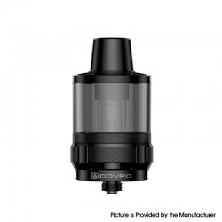 Authentic Dovpo DnP Pod Tank Atomizer - Black, 5.5ml, 0.15ohm / 0.3ohm, 27.8mm Diameter