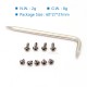 SXK Replacement Torx Screw Set Kit for SXK BB 70W / DNA 60W Style Box Mod Kit - Gun Metal, Stainless Steel (9 PCS)