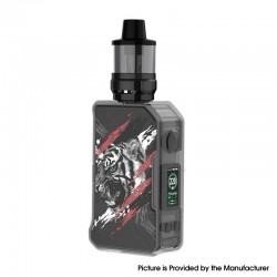 Authentic Dovpo MVP 220W Box Mod Kit with DnP Pod Tank Atomizer - Tiger Transparent, 5~200W, 2 x 18650, 5.5ml, 0.15 / 0.3ohm