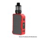 Authentic Dovpo MVP 220W Box Mod Kit with DnP Pod Tank Atomizer - Carbon Fiber Red, 5~200W, 2 x 18650, 5.5ml, 0.15 / 0.3ohm