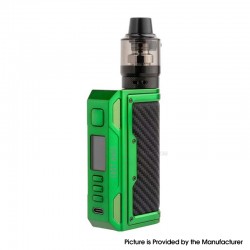 [Ships from Bonded Warehouse] Authentic LostVape Thelema Quest 200W VW Box Mod Kit + UB Pro Pod Tank - Green Carbon Fiber