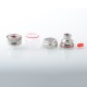 Authentic Dovpo X Across Vape Hazard RTA Vape Atomizer - Silver, 4ml, 24mm Diameter