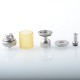 TF Taifun GTR Style MTL RTA Rebuildable Tank Atomizer - Silver, 316 Stainless Steel + PEI, 4.0ml, 23mm Diameter