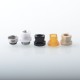 ST Sturdy Style Hybrid Drip Tip for SXK BB / Billet and DotAIO Kit - Silver, 1 x SS Base + 4 x Mouthpieces