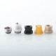 ST Sturdy Style Hybrid Drip Tip for SXK BB / Billet and DotAIO Kit - Silver, 1 x SS Base + 4 x Mouthpieces