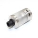SXK NarVa Style RTA Rebuildable Tank Vape Atomizer - Silver, 316SS + PCTG, 22mm Diameter
