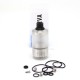 SXK NarVa Style RTA Rebuildable Tank Atomizer - Silver, 316SS + PCTG, 22mm Diameter