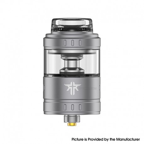 Authentic VandyVape Requiem RTA Rebuildable Tank Atomizer - Frosted Grey, 24mm, 4.5ml, MTL / RDL / DL