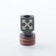 510 Drip Tip for RDA / RTA / RDTA / Sub Ohm Tank Atomizer - Black, Stainless Steel