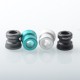 Mission XV Cosmos Style Drip Tip Set for BB / Billet Box Mod - Silver, Stainless Steel + Aluminum