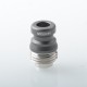 Mission XV Cosmos Style Drip Tip Set for BB / Billet Box Mod - Silver, Stainless Steel + Aluminum
