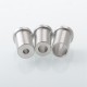 Mission XV Cosmos Style Drip Tip Set for BB / Billet Box Mod - Silver, Stainless Steel + Aluminum