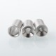 Mission XV Cosmos Style Drip Tip Set for BB / Billet Box Mod - Silver, Stainless Steel + Aluminum