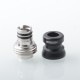 Mission XV Cosmos Style Drip Tip Set for BB / Billet Box Mod - Silver, Stainless Steel + Aluminum