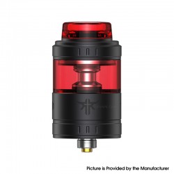 [Ships from Bonded Warehouse] Authentic VandyVape Requiem RTA Rebuildable Atomizer - Matte Black Red, 24mm, 4.5ml, MTL/RDL / DL