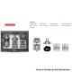 [Ships from Bonded Warehouse] Authentic VandyVape Requiem RTA Rebuildable Atomizer - Silver, 24mm, 4.5ml, MTL / RDL / DL