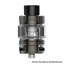 [Ships from Bonded Warehouse] Authentic HorizonTech Aquila Ti Tank Atomizer - Gun Metal, 5ml, 0.15ohm / 0.4ohm, 28mm Diameter