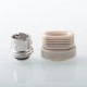 Protocol MVP Style Drip Tip for BB / Billet / Boro AIO Box Mod - Grey, Sainless Steel + PEEK