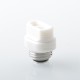 Protocol MVP Style Drip Tip for BB / Billet / Boro AIO Box Mod - White, Sainless Steel + POM