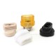 SXK Protocol MVP Style Drip Tip Set for BB / Billet / Boro AIO Box Mod - 316SS + POM + PET + PEEK + Ultem (1 x Base + 4 x Tip)