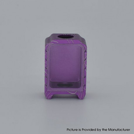 Authentic MK MODS Topo Boro Tank for SXK BB / Billet AIO Box Mod Kit - Purple, Aluminum + Glass