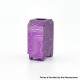 Authentic MK MODS Topo Boro Tank for SXK BB / Billet AIO Box Mod Kit - Purple, Aluminum + Glass