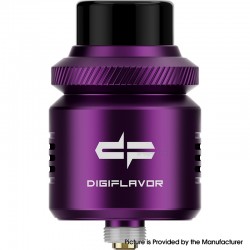 [Ships from Bonded Warehouse] Authentic Digi Drop RDA V2 Rebuildable Dripping Atomizer - Violet, DL / RDL, BF Pin, 24mm