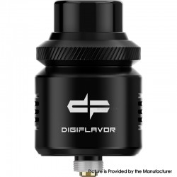 [Ships from Bonded Warehouse] Authentic Digi Drop RDA V2 Rebuildable Dripping Atomizer - Black, DL / RDL, BF Pin, 24mm