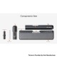 [Ships from Bonded Warehouse] Authentic Aspire Vilter Pro Pod System Kit - Black & Grey, 420mAh + 1600mAh, 2ml, 1.2ohm