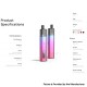 [Ships from Bonded Warehouse] Authentic Aspire Vilter S Pod System Kit - Sunset Pink, 500mAh, 2ml, 1.0ohm