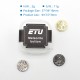 Authentic ETU Meteorite Button for SXK BB Box Mod - Black + Gold + Silver, Brass (3 PCS)