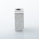 Authentic MK MODS Topo Boro Tank for SXK BB / Billet AIO Box Mod Kit - Silver, Aluminum + Glass