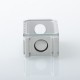 Authentic MK MODS Topo Boro Tank for SXK BB / Billet AIO Box Mod Kit - Silver, Aluminum + Glass