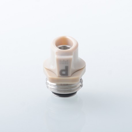 D-Tip Style Drip Tip for BB / Billet / Boro AIO Box Mod - Grey, Stainless Steel + PEEK