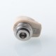 D-Tip Style Drip Tip for BB / Billet / Boro AIO Box Mod - Grey, Stainless Steel + PEEK