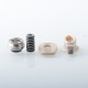 D-Tip Style Drip Tip for BB / Billet / Boro AIO Box Mod - Grey, Stainless Steel + PEEK
