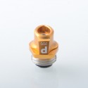 D-Tip Style Drip Tip for BB / Billet / Boro AIO Box Mod - Gold, Stainless Steel + Aluminum