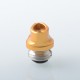 D-Tip Style Drip Tip for BB / Billet / Boro AIO Box Mod - Gold, Stainless Steel + Aluminum