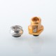 D-Tip Style Drip Tip for BB / Billet / Boro AIO Box Mod - Gold, Stainless Steel + Aluminum