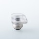 D-Tip Style Drip Tip for BB / Billet / Boro AIO Box Mod - Translucent, Stainless Steel + PC