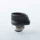 D-Tip Style Drip Tip for BB / Billet / Boro AIO Box Mod - Black, Stainless Steel + POM