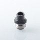 D-Tip Style Drip Tip for BB / Billet / Boro AIO Box Mod - Black, Stainless Steel + POM