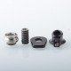 D-Tip Style Drip Tip for BB / Billet / Boro AIO Box Mod - Black, Stainless Steel + POM