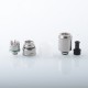 Authentic Auguse Era S RTA V2 Rebuildable Tank Vape Atomizer - Silver, 16mm Diameter