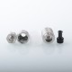 Authentic Auguse Era S RTA V2 Rebuildable Tank Vape Atomizer - Silver, 16mm Diameter