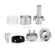 Authentic Steam-Crave Aromamizer RDTA Rebuildable Tank Atomizer - Silver, Stainless Steel + Glass, 6mL, 23mm Diameter